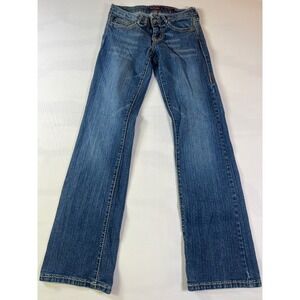 Hotkiss Womens Jeans Low Rise Flare Leg Blue Size 1/25